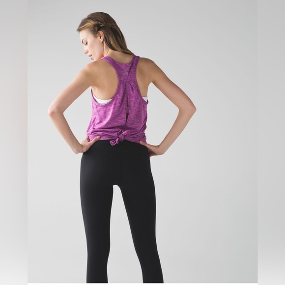 Lululemon Salute the Sun Tank Heathered Regal Plum Size Small. - Picture 2 of 6